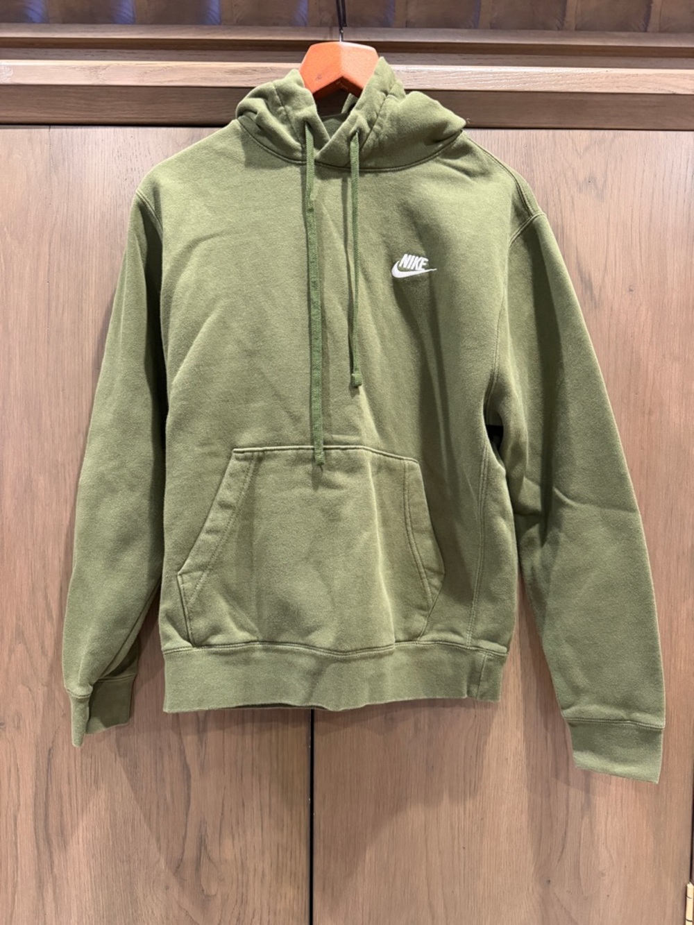 🎀 Nike Men’s Olive/Moss green pullover hoodie sweatshirt size small 🎀